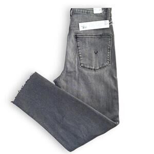 Hudson Jeans Kass High Rise Straight‎ Ankle Charcoal Wash, Women 27, NWT!